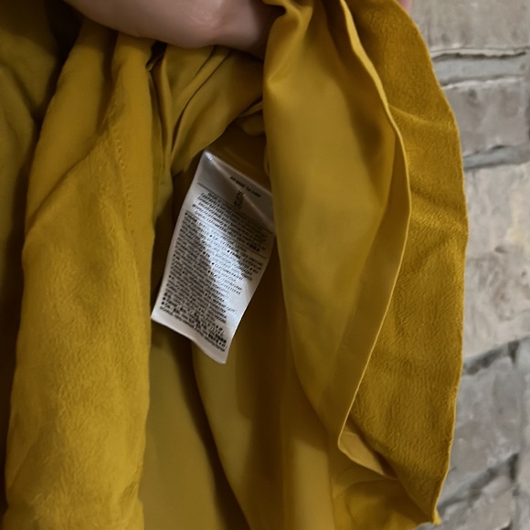 Banana Republic Mustard Yellow Flowy Skirt Size XL - Picture 7 of 11